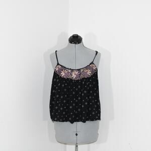 American Eagle Outfitters Embroidered Flowy Boho Crop Top Size XL